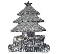 Glamified CHRISTMAS TREE SPARKLE CRUSH DIAMOND FREESTANDING CRYSTAL FILLED