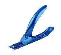 Glamified Glam 3 Way Acrylic Nail Clipper UV Gel False Fake Nail Cutter Professional Salon & Manicure Art Tool (Blue)