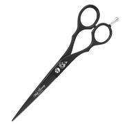 Glamified Glam 5" Hairdressing Scissors, Hair Cutting Scissor for Professional Lefty Hairdressers, Barber Stainless Steel Scissors for Hair Cutting, Sharp Hair Scissors for Women (Black 5 Inch)