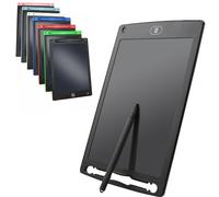 Glamified, Glam Colourful LCD Writing Tablet Kids, 8.5 Inch Erasable Writing Tablet with Lock Function Kids Drawing Pad for Painting Drawing and Memo Lists,Free Animal Cartoon Stickers,Random colour