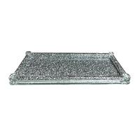 Glamified , glam Diamond Crushed Tray Silver Trimmings Crystal Filled for Tea Coffee Sugar