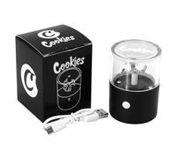 Glamified Glam Electric Herb Grinder Pollen Spice Portable Electric Herb Grinder Dry Spice Tabacco Grinder (Black)
