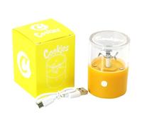 Glamified Glam Electric Herb Grinder Pollen Spice Portable Electric Herb Grinder Dry Spice Tabacco Grinder (Yellow)