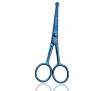 Glamified Glam Pet Grooming Shears[Blue],4.5" Dog Eye Cutter Scissors Stainless Steel W/Safety Rounded Tips for Professional Pets Dogs Cats Grooming Tool