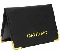 Glamified - New Leather Oyster Travel Card Bus Pass Holder Wallet Rail Card Cover CASE (Black)