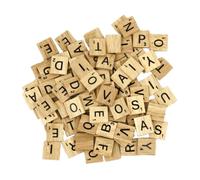 Glamified Pack of 50 - Z Scrabble Tiles - Same Letters Bags -WOODEN SCRABBLE TILES BLACK LETTERS NUMBERS FOR CRAFTS WOOD ALPHABETS (Letter Z, Pack of 50 Tiles)