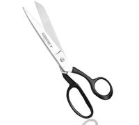 Glamified - Scissors 8 Inch(20.3CM)-Dressmaker's Tailoring Sewing Scissors Dressmaking Shears for Cutting Fabric, Clothes, Leather (8 inches, Black Style 1)