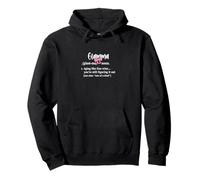 Glamma Bow Coquette Definition Aging like fine wine Pullover Hoodie