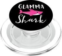 Glamma Shark Grandma Grandmother Pink Shark Graphic PopSockets PopGrip for MagSafe