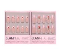 Glamnetic Press-On Nails Bundle - Sweet & Styled | 2 Short & Medium Almond Fake Nails with Strawberry & Cherry Details | Glossy Girly Designs | Durable, Salon-Quality Nail Kits