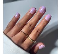 Glamnetic Press On Nails - Purple Pixie | Super Short Fake Nails in Cool Lilac with Pearlescent Glazed Finish, Salon Quality | 15 Sizes - 30 Nail Kit with Glue