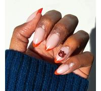 Glamnetic x Fanatics NCAA Auburn Tigers - Short Almond 30pc