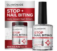 Glamonade Stop Nail Biting: 15ml Thumb Sucking Deterrent No Bite Nail Polish - Water Resistant Quick Drying Promotes Fast Bitter Clear Nail Varnish For Children and Adults
