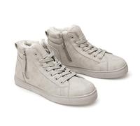 GLAMORA Warm Winter Shoes for Women with Faux Fur Lining - Lace-up Ankle Boots, Snow Boots, High Top Sneakers for Walking, Travel, Jogging, Working, Climbing etc., gray, 5 UK