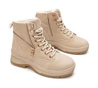 GLAMORA Womens Winter Boots with Warm Lining, Non-Slip Sole and Water Resistant Finish, Comfortable Thermal Boots for Town, Work, Light Rain and Mountain Hiking, Black, bend, 8 UK