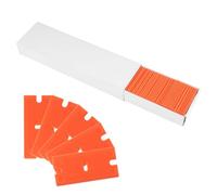 GlamorDove Plastic Razor Scraper with 10pcs Double Edged Plastic BladesGlass Window Sticker Remover Kit - Scraper Tool Set for Adhesive, Label & Decal Residue