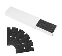 GlamorDove Plastic Razor Scraper with 10pcs Double Edged Plastic BladesGlass Window Sticker Remover Kit - Scraper Tool Set for Adhesive, Label & Decal Residue