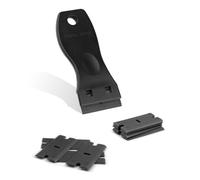 GlamorDove Plastic Razor Scraper with 10pcs Double Edged Plastic BladesGlass Window Sticker Remover Kit - Scraper Tool Set for Adhesive, Label & Decal Residue