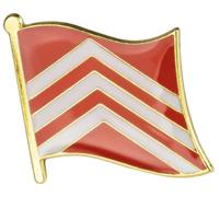Glamorgan Regional English County Metal Crest Flag Enamel Pin Badge Lapel - 1.9cm x 1.6cm - Hard Enamel Glamorgan County Flag Design - Historic South Wales