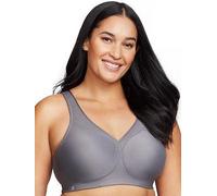 Glamorise Full Figure Plus Size MagicLift Seamless Sports Bra Wirefree #1006 Charcoal Gray