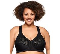 Glamorise 1206 Racerback Magic Lift Bra, Black, Size 46Dd, Women Black