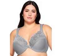 Glamorise Front-Closure Cotton Wonderwire Underwire Bra 1241 (Women's & Women's Plus) Silver
