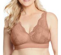 Glamorise Bramour Lexington Lace Plunge Bralette Wirefree Bra 7013 (Women's & Women's Plus)