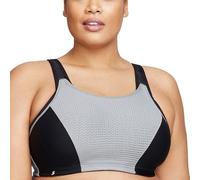 Glamorise Custom Control Sports Wirefree Bra 1166 (Women's & Women's Plus) Black/Grey