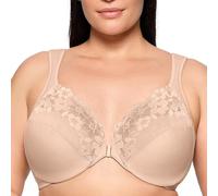 Glamorise 1241 Wonder Wire Front Closure Bra, Brown, Size 46G, Women Brown