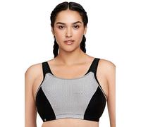 Glamorise Custom Control Sports Wirefree Bra 1166 (Women's & Women's Plus) Black/Grey