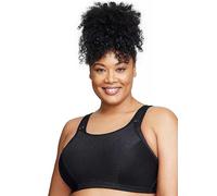 Glamorise Custom Control Sports Wirefree Bra 1166 (Women's & Women's Plus) Solid Black