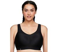Glamorise Full Figure Plus Size High Impact Wonderwire Sports Bra Black