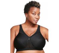 Glamorise Full Figure Plus Size MagicLift Active Wirefree Support Bra Black