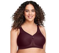 Glamorise Full Figure Plus Size MagicLift Active Wirefree Support Bra Wine