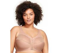Glamorise Full Figure Plus Size MagicLift Front Close Support Bra Cappuccino