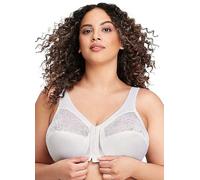 Glamorise MagicLift Front-Closure Support Wirefree Bra 1200 (Women's & Women's Plus) White