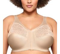 Glamorise Magiclift Front Close Support Bra, Blush, Size 54D, Women Blush
