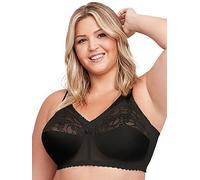 Glamorise Magiclift Non Wire Original Support Bra - Black, Black, Size 56H, Women Black