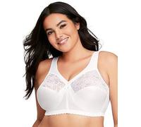 Glamorise Magiclift Non Wire Original Support Bra, White, Size 44J, Women White