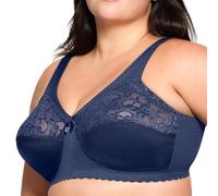 Glamorise Women's Magiclift Original Support Wirefree #1000 Bra, Blue, 38G UK