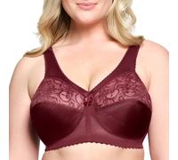 Glamorise Full Figure Plus Size MagicLift Original Support Bra Wirefree #1000 Burgundy