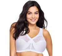 Glamorise Full Figure Plus Size MagicLift Original Support Bra Wirefree #1000 White