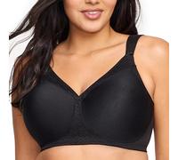 Glamorise Full Figure Plus Size MagicLift Seamless T-Shirt Bra Wirefree #1080 Black