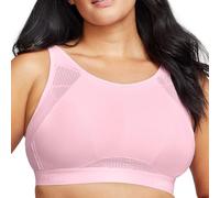 Glamorise No-Sweat Mesh Sports Wirefree Bra 1068 (Women's & Women's Plus) Pink