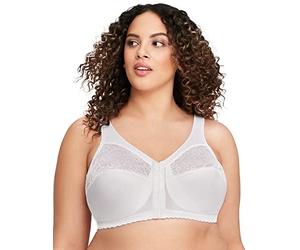 Glamorise Women's Magic Lift Full Figure Support Front Close Soft Cup Everyday Bra