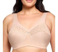 Glamorise Women's MagicLift Cotton Support Bra Wirefree #1001 Full Coverage Bra (Pack of 1)