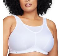 Glamorise Women's No Bounce Full Support Sport Bra, White, 40F UK
