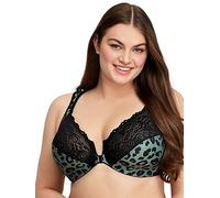 Glamorise Wonderwire Animal Lace Front Close Bra, Leopard, Size 50C, Women Leopard