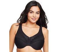 Glamorise Wonderwire Minimizer Bra, Black, Size 38E, Women Black
