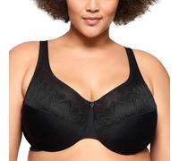 Glamorise Wonderwire Minimizer Underwire Bra 9003 (Women's & Women's Plus) Black